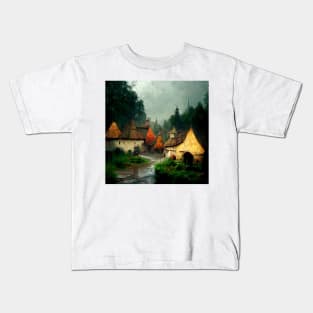 Village in the Middle of the Forest Kids T-Shirt